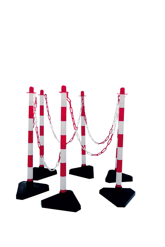 Kettenständer 6 Pfosten, 10m Kette Kettenständer 6 Pfosten, 10m Kette