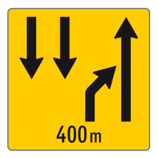 Wechsel der Richtungsfahrbahn