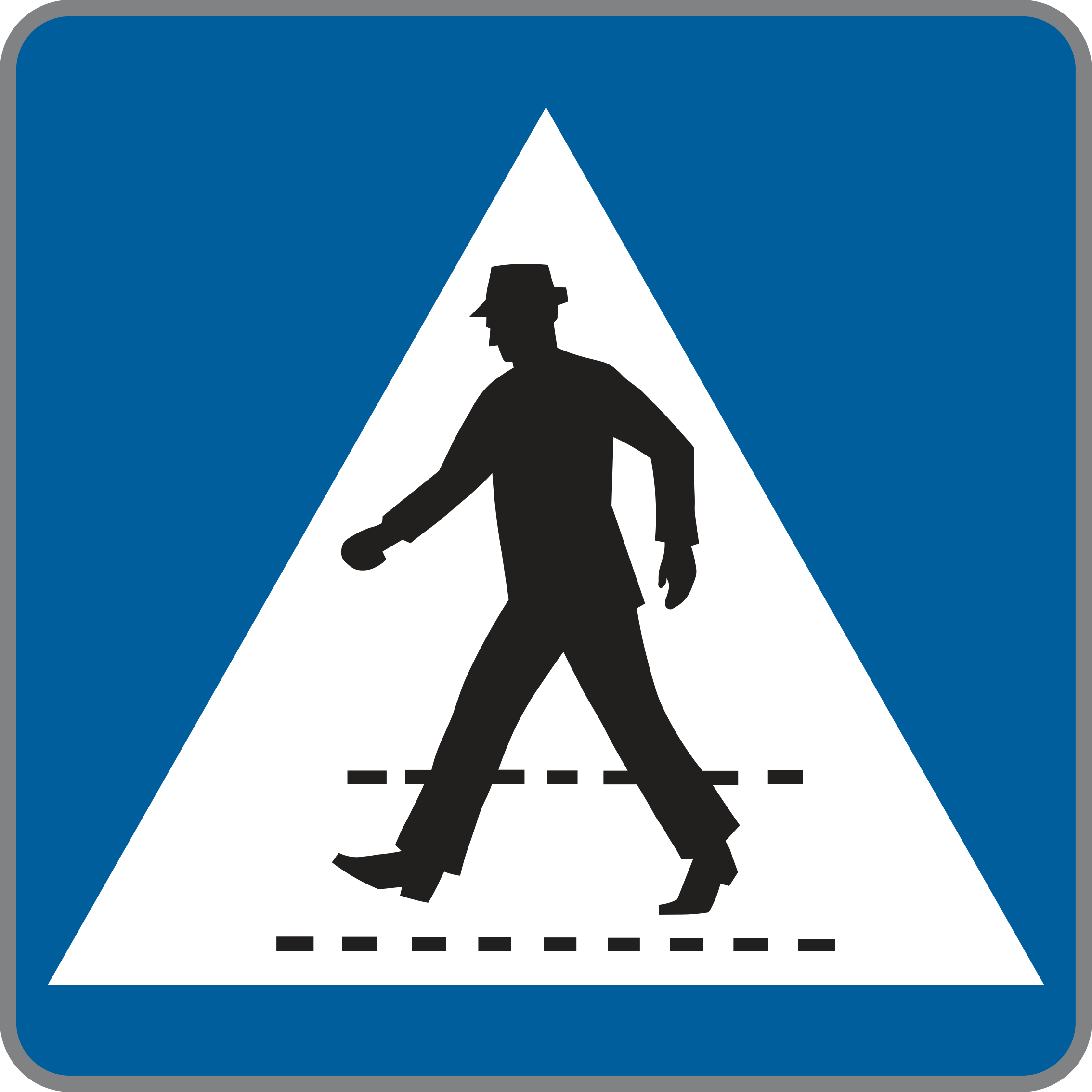 Verkehrszeichen Kennzeichnung eines Schutzweges