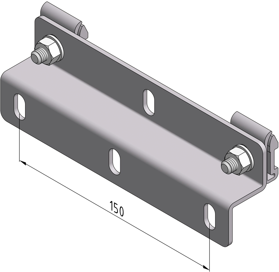 Wandbefestigung für Formline-Schilder (WZF-Lasche)