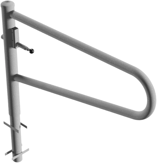 Drahbare Gatterschranke unlackiert 1.5m (Dreikannt-, Profilyzylinder-, Vorhangschloss)