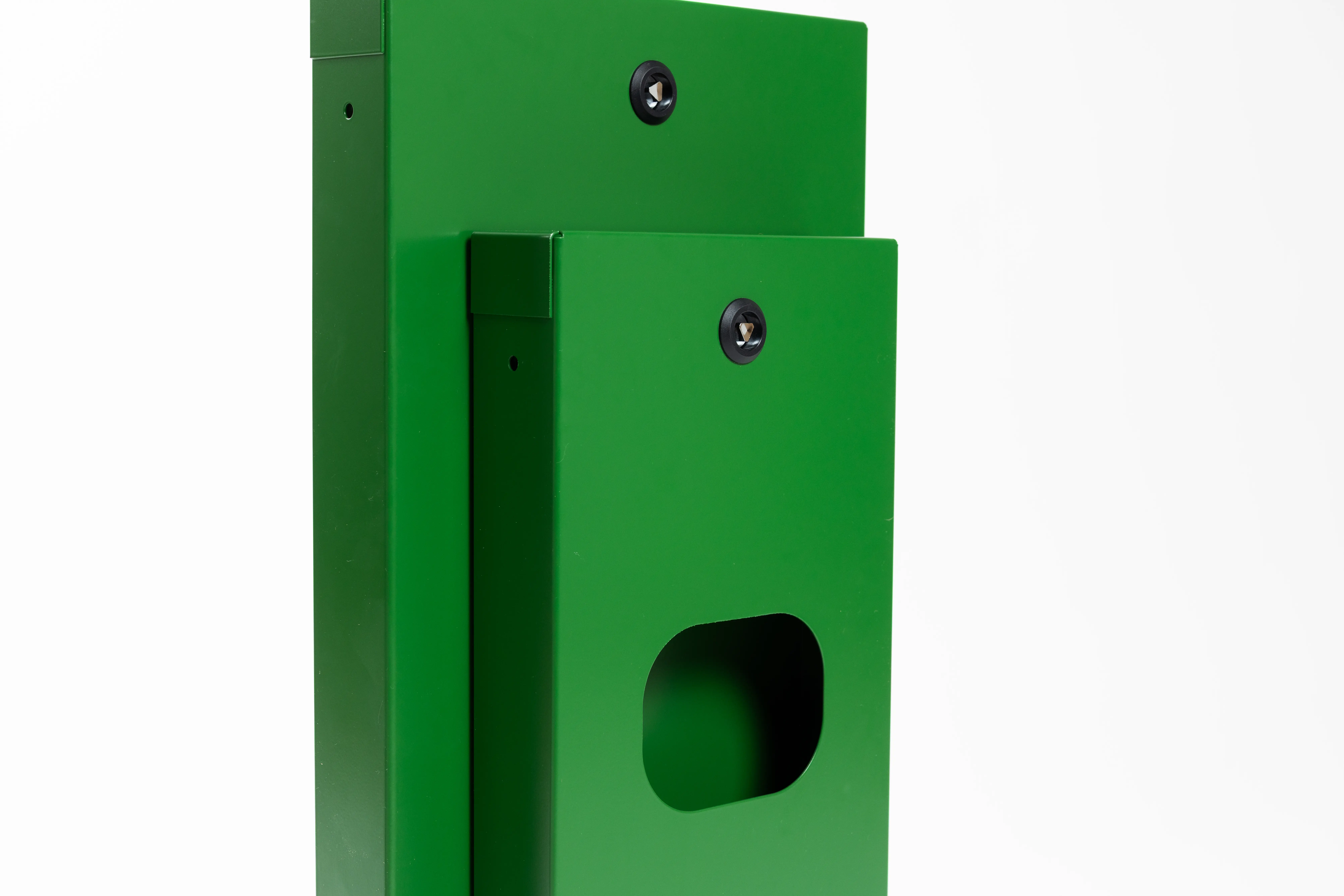 Pick and Bin Zsamramsack  Laubgrün Frontale ansicht  Detail auf verschluss