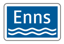 Hinweis auf Gewässer (einzeilig)