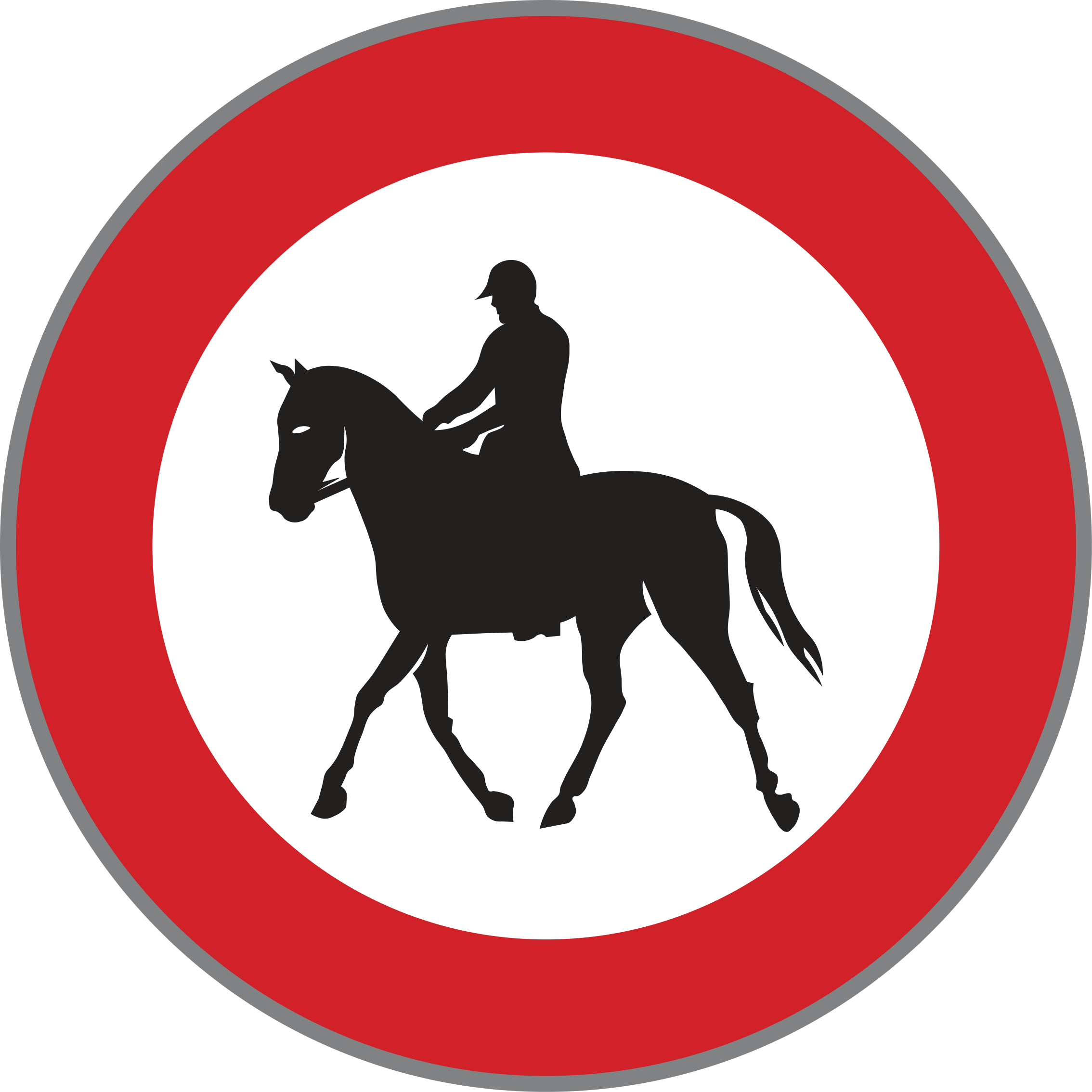 Verkehrszeichen Reitverbot