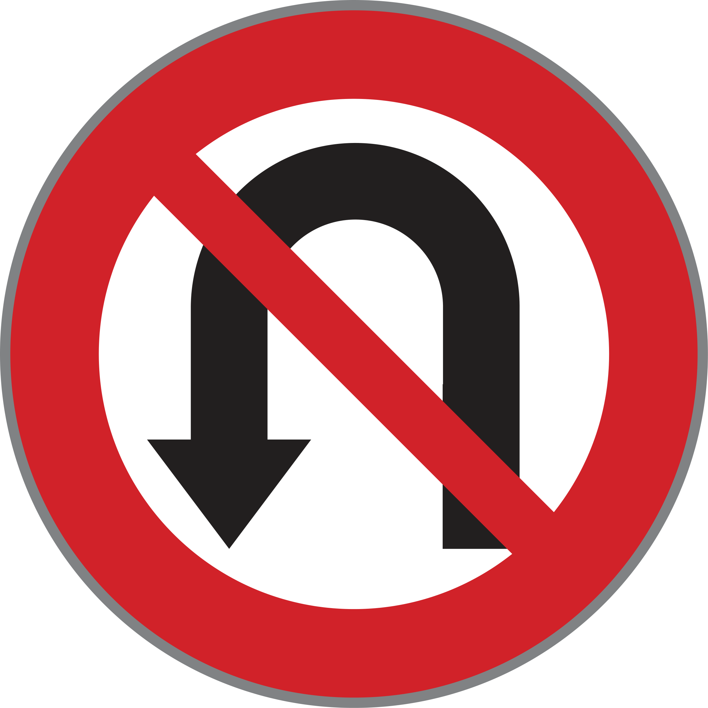 Verkehrszeichen Umkehren verboten